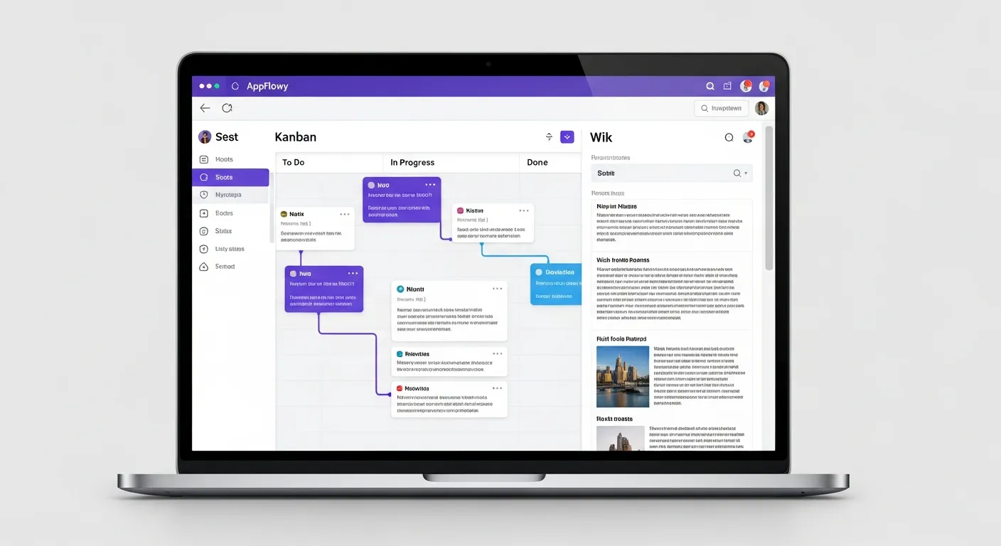 Рабочее пространство AppFlowy в стиле Notion