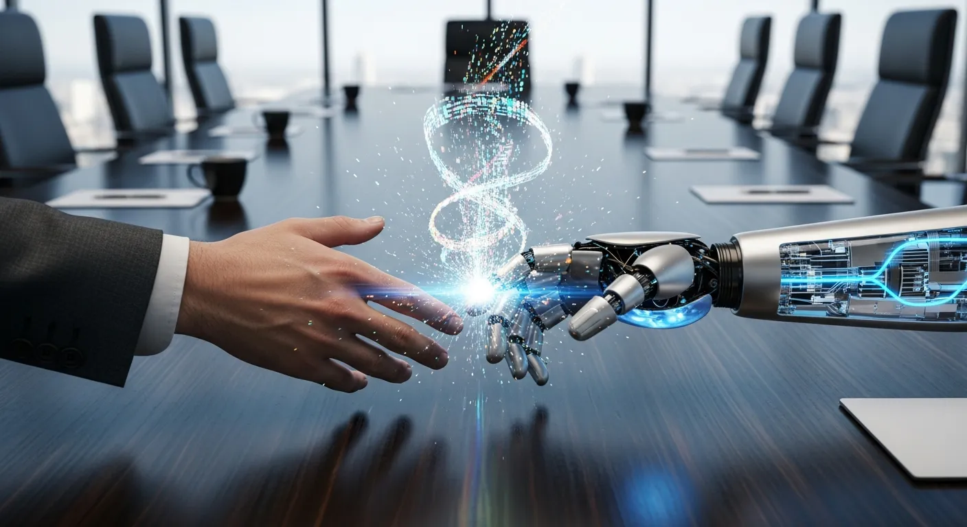Рукопожатие человека и робота