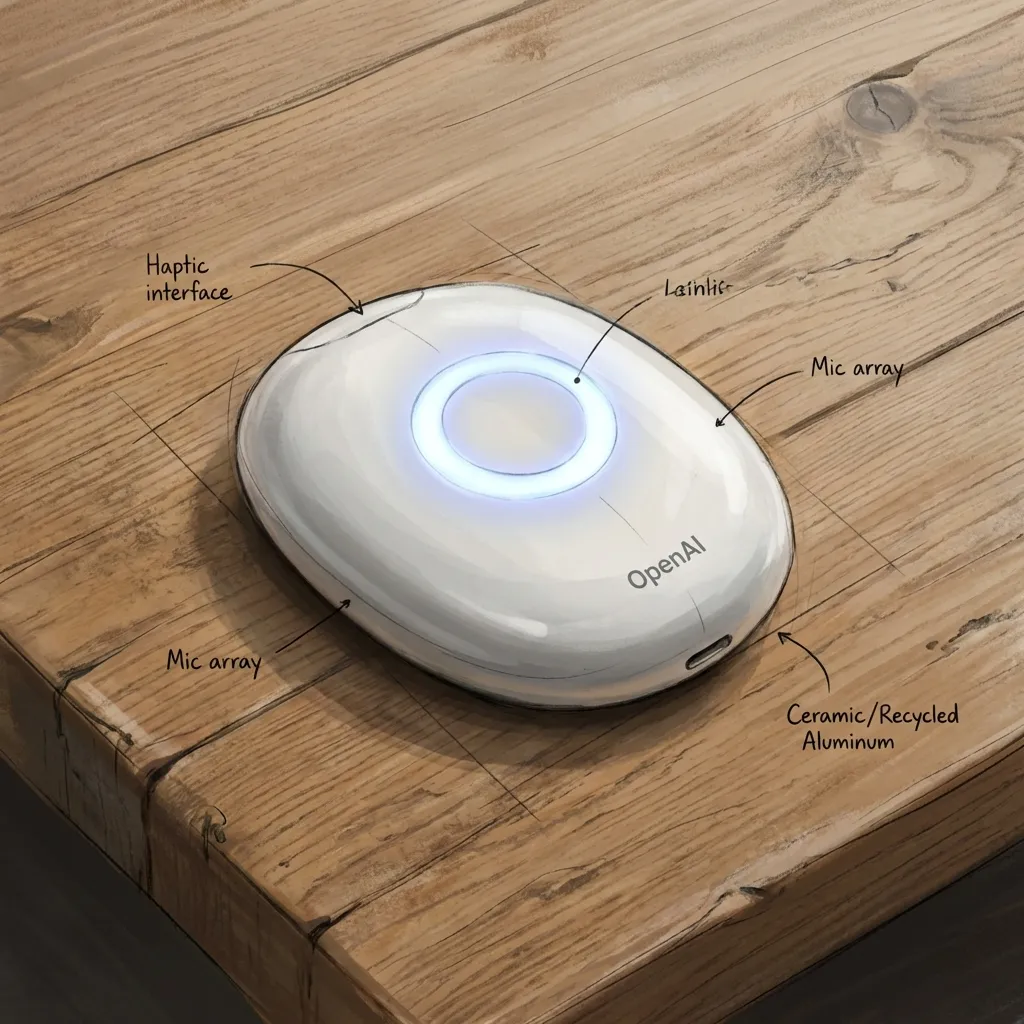 Концепт безэкранного устройства OpenAI