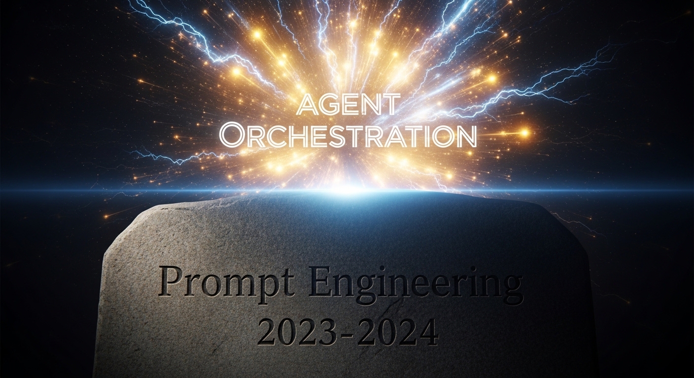 Символическое завершение эпохи промпт-инжиниринга и восход эры оркестрации агентов