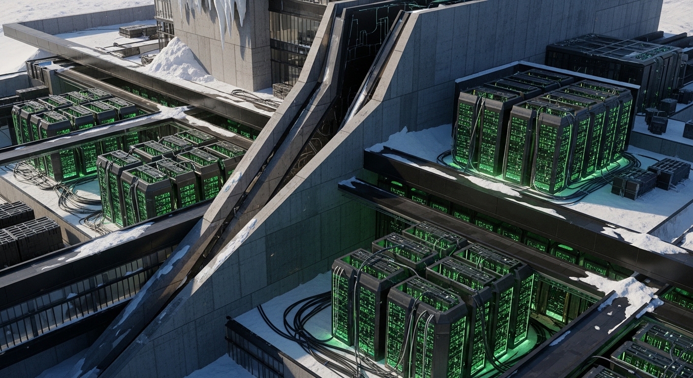 Визуализация российского ИИ-хаба, где объединяются мощности Sber GigaChat и YandexGPT для бизнеса