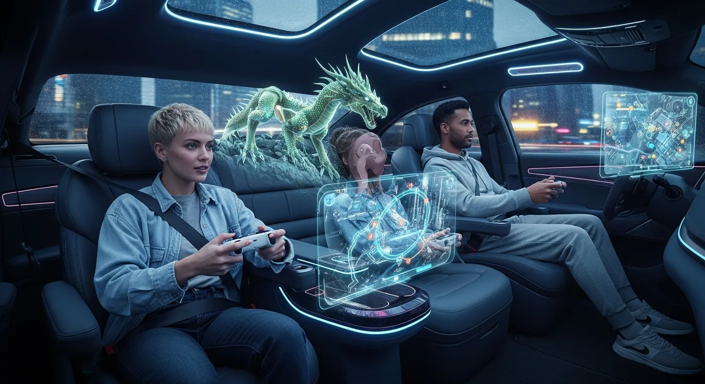 Gaming inside Autonomous Car